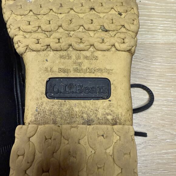 LL Bean Black Low Moc Duck Bean Boots Women’s 9 M Made in USA - Picture 5 of 7